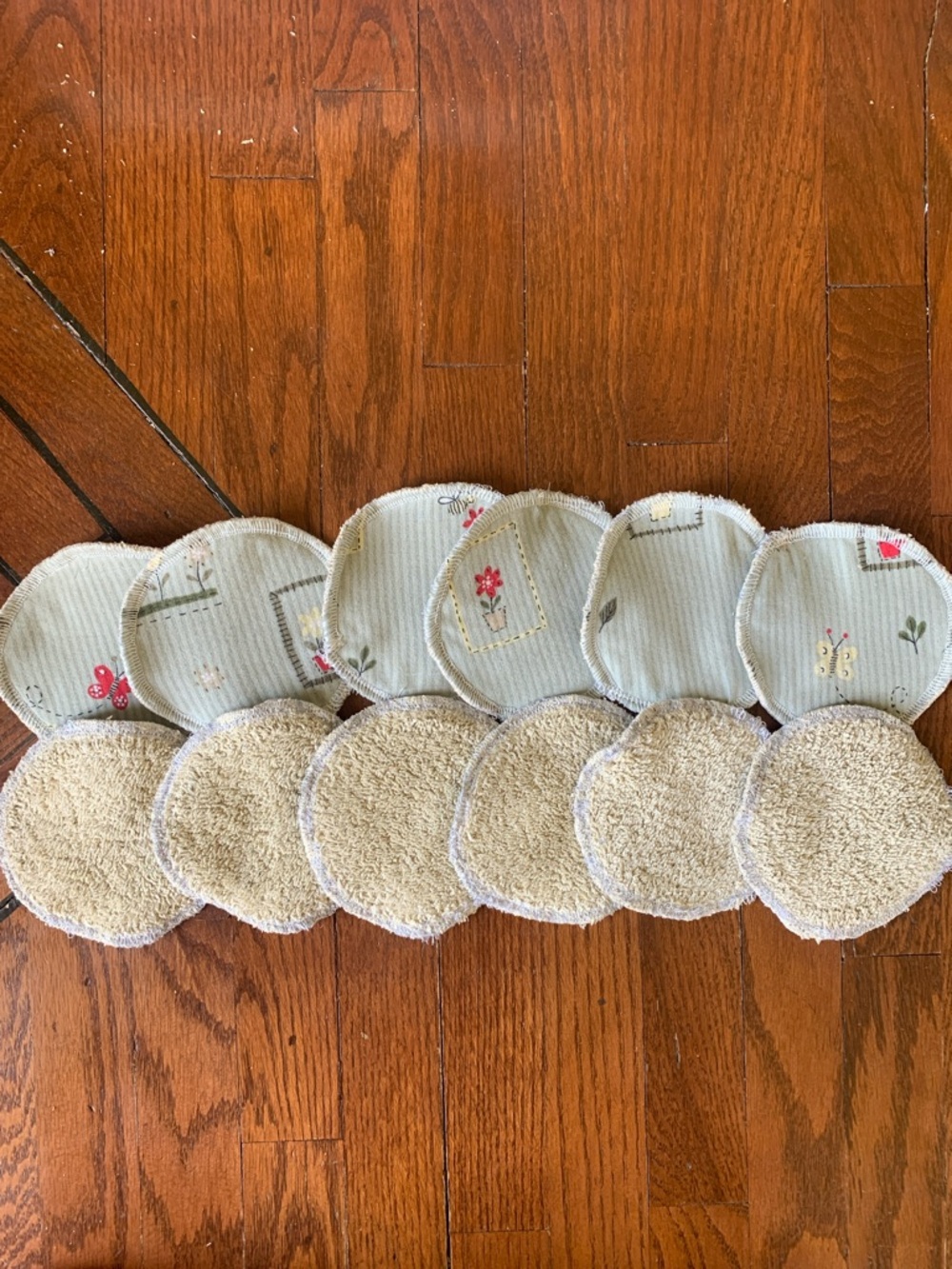 Handmade Reusable Cotton Towel Facial Rounds 12
